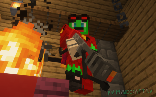 Flint and Steel - FLAMETHROWER - ������ ������ ������� [1.21.11] [1.20.2] [1.19.4] [1.18.2] [64x]