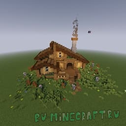 Spruce Cabin Starter Base - �������� ��������� ����� [1.20.1]