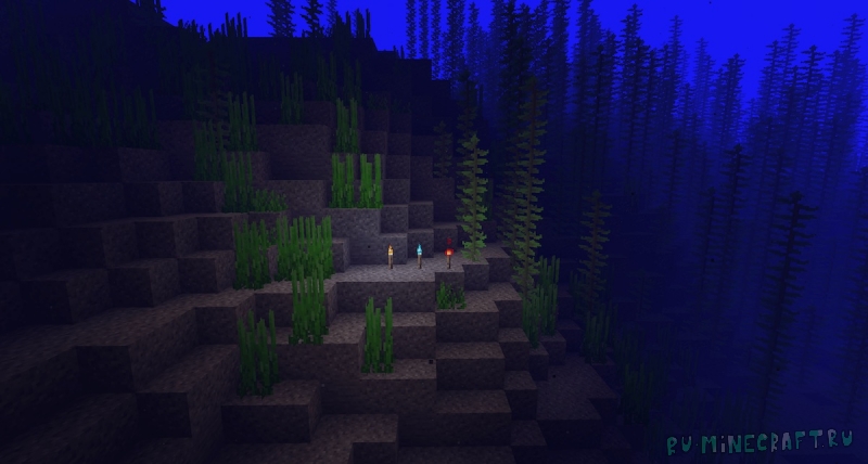 Underwater Torch - ��������� ������ [1.21.4] [1.21.1] [1.20.1]