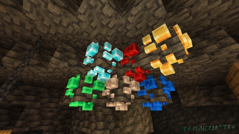 3D Ores - 3� ���� [26.1.2] [1.21.11] [1.20.6] [16x]