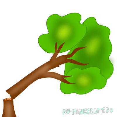 Realistic Falling Tree - ������������ ������� �������� [1.21.1]