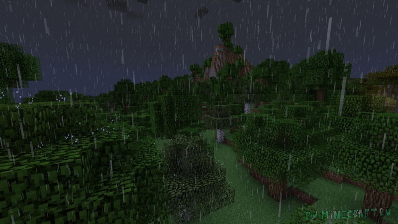Realistic Rain - ������������ ����� [1.21.1] [1.20.6] [1.19.4] [16x]