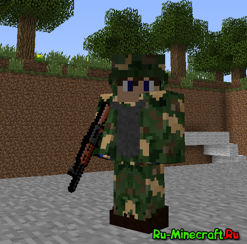 Майнкрафт с готовым модом flans Майнкрафт с готовым модом flans